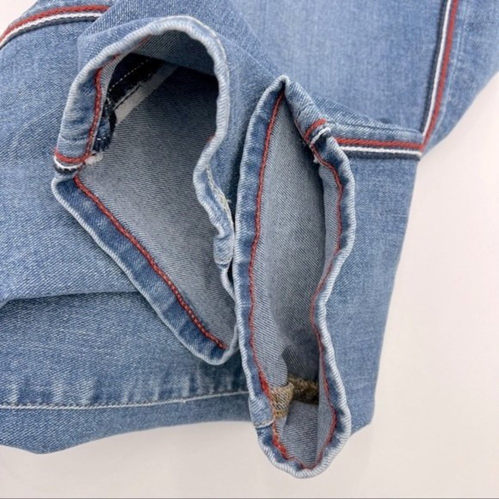 Tommy Jeans High Rise Straight Ankle Jeans  Tribeca Side-Stripe Size 6 - Picture 10 of 15